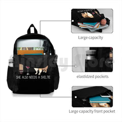 Sheltie Dog Outdoor Hiking Backpack