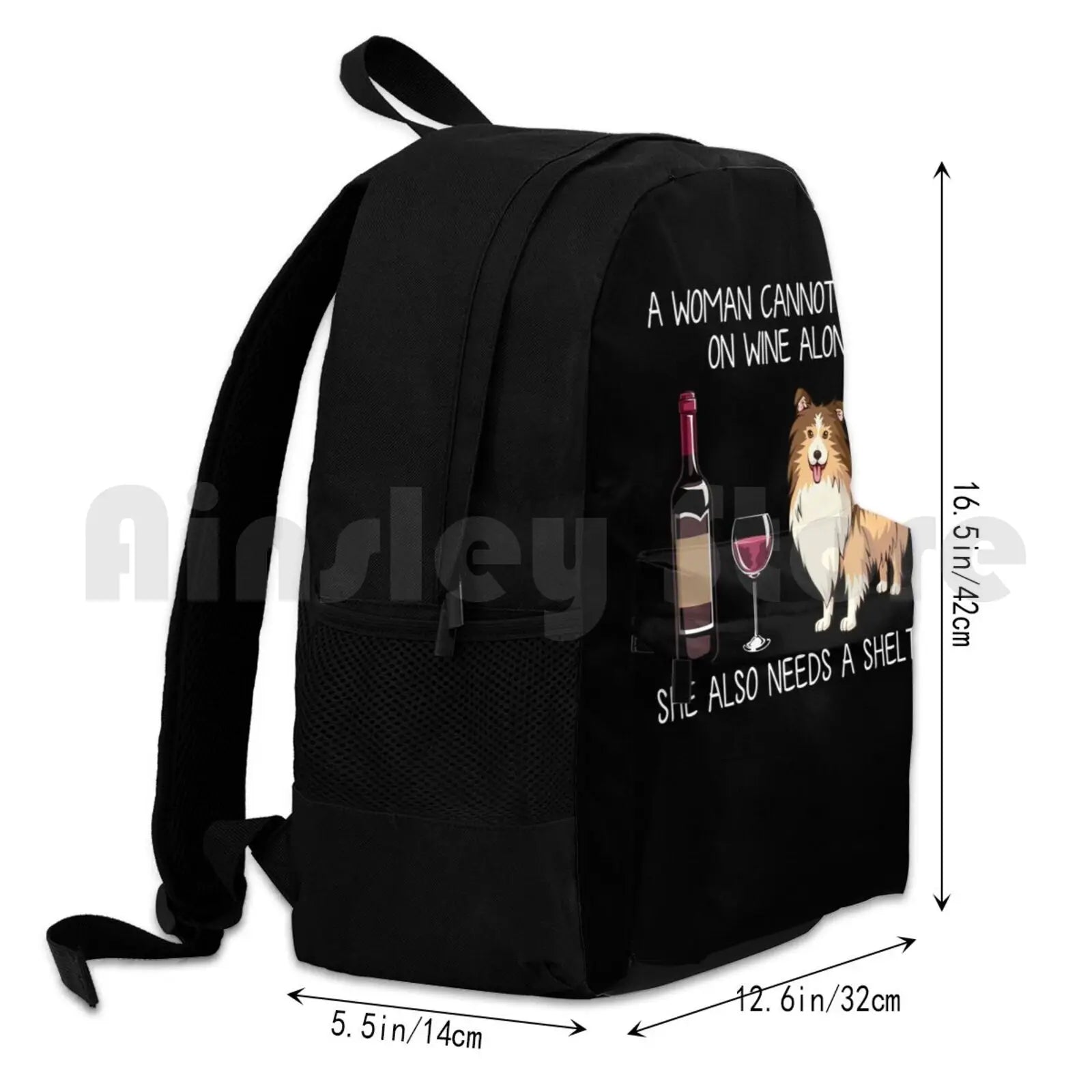 Sheltie Dog Outdoor Hiking Backpack