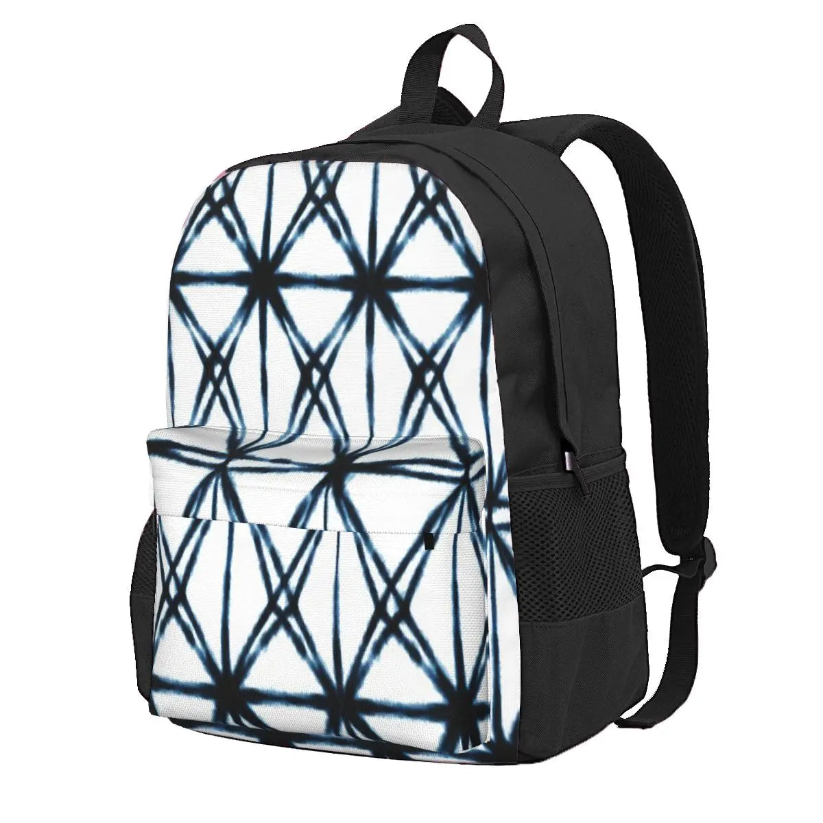 Shibori Dark Lines Backpacks Men's Backpacks Bags For Women
