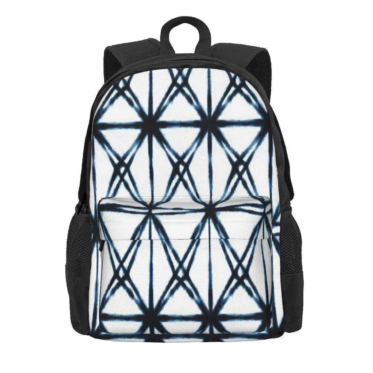 Shibori Dark Lines Backpacks Men's Backpacks Bags For Women