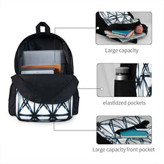 Shibori Dark Lines Backpacks Men's Backpacks Bags For Women