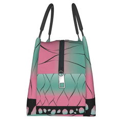 Shinobu Pattern Insulated Lunch Bag for Work Office Demon Slayer Cooler Women