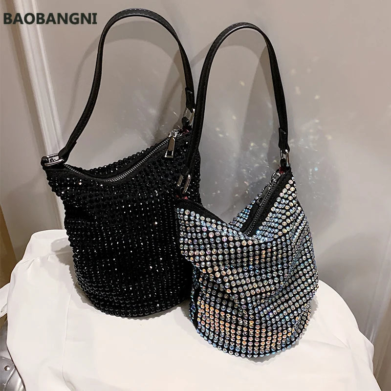 Diamonds Tote Bag Women's Handbag Bucket Shoulder Crossbody Bag