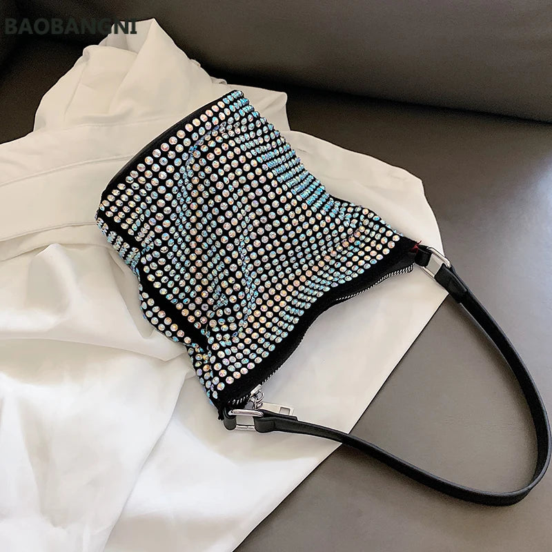 Diamonds Tote Bag Women's Handbag Bucket Shoulder Crossbody Bag