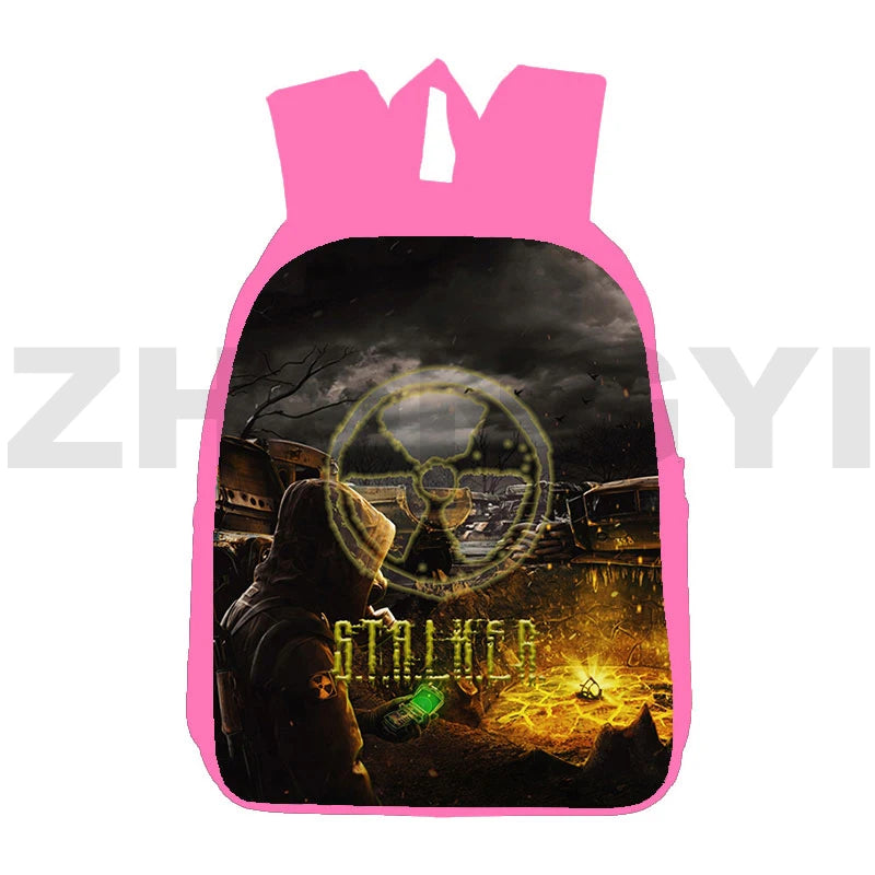 S.T.A.L.K.E.R. 2 Heart of 3D Backpacks Travel Laptop Bag Girls Anime Camouflage