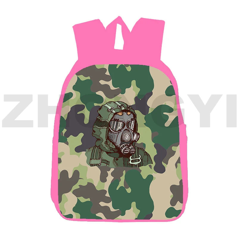 S.T.A.L.K.E.R. 2 Heart of 3D Backpacks Travel Laptop Bag Girls Anime Camouflage