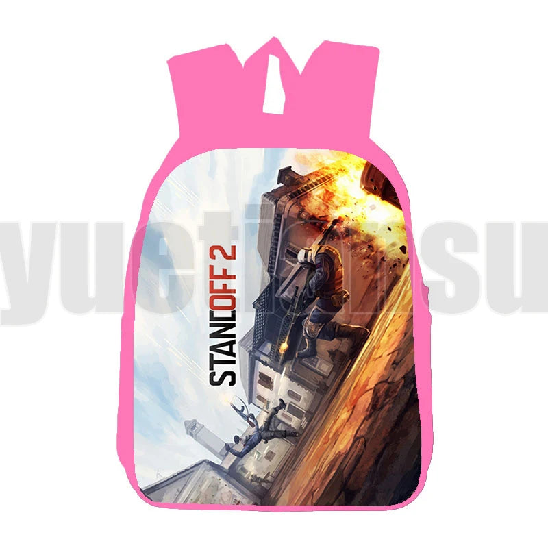Standoff 2 3D Print Backpack Pink Girls Bookbag