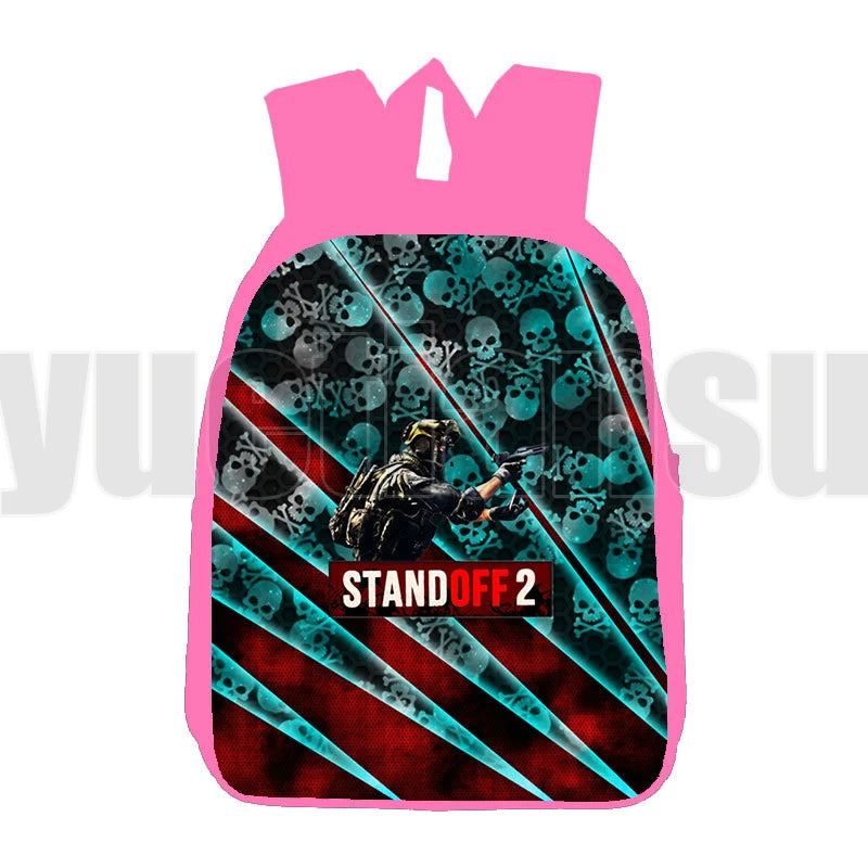 Standoff 2 3D Print Backpack Pink Girls Bookbag