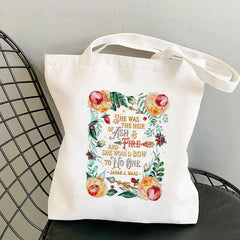 Anne of Green Gables World Tote Bag Women Harajuku Canvas Handbag