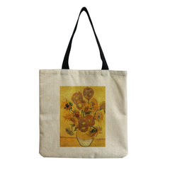 Famous Painting Shopper Bag High Capacity Tote School Gift
