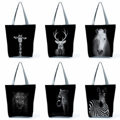 Women's Horse Printed Tote Bag High Capacity