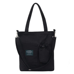 Large Capacity Canvas Tote Bag for Women, Shoulder Crossbody Handbag