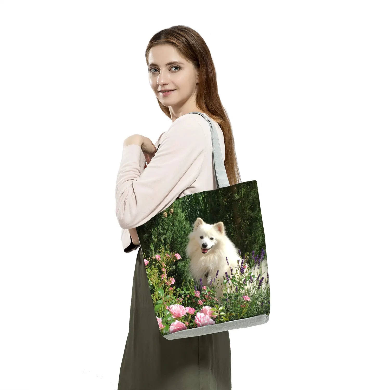 Pomeranian/Chihuahua Dog Print Shoulder Bag for Women