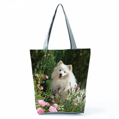 Pomeranian/Chihuahua Dog Print Shoulder Bag for Women