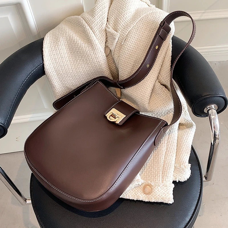 Women's Leather Shoulder Bag Shopping Ladies Tote Crossbody