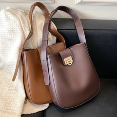 Women's Leather Shoulder Bag Shopping Ladies Tote Crossbody