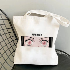 Demon Slayer Eco Foldable Tote Bag Harajuku Shoulder Bags