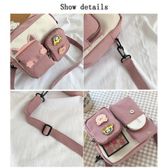 Cartoon Crossbody Bag Women Shoulder Bag Handbags Wallet Girls Small Bag