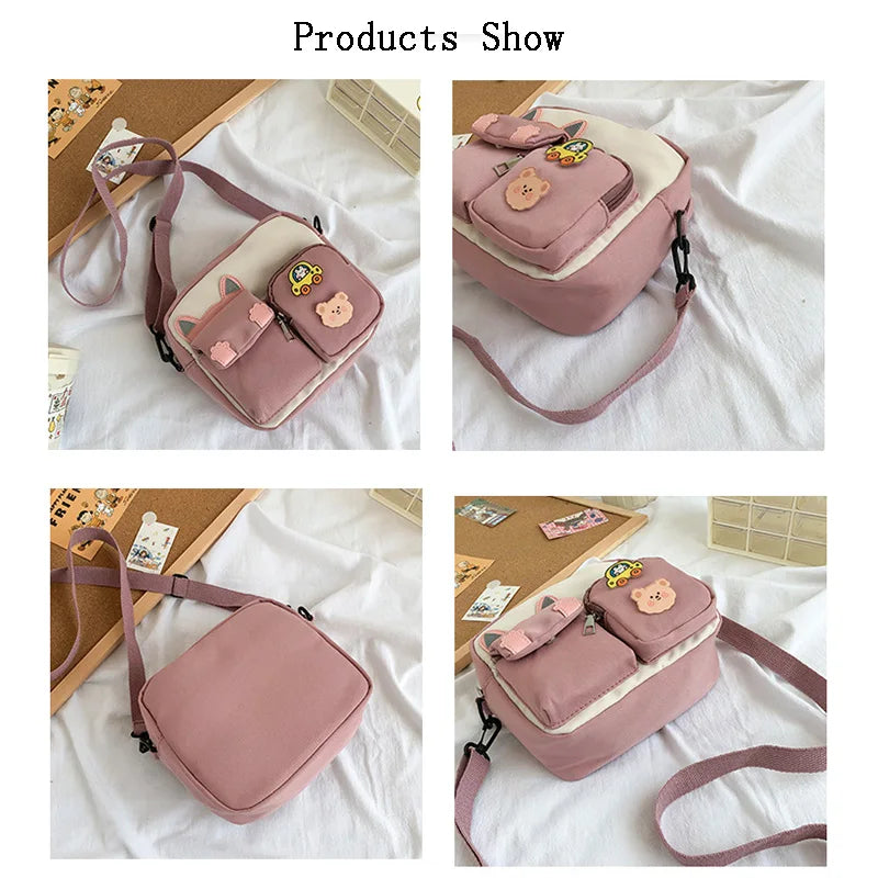 Cartoon Crossbody Bag Women Shoulder Bag Handbags Wallet Girls Small Bag
