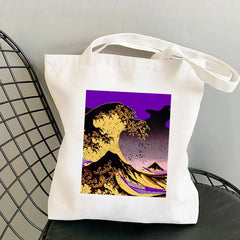 Great Wave of Kanagawa Tote Bag - Harajuku Shopper Handbag