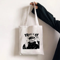 Harajuku Anime Jujutsu Kaisen Tote Bag Shoulder Handbag
