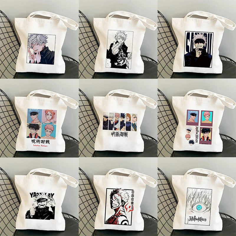 Harajuku Anime Jujutsu Kaisen Tote Bag Shoulder Handbag