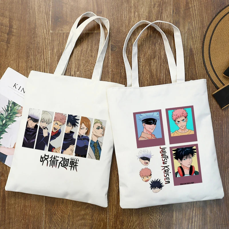 Harajuku Anime Jujutsu Kaisen Tote Bag Shoulder Handbag