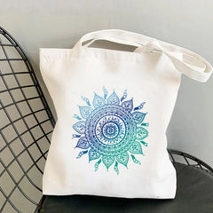 Watercolor Printed Tote Bag Harajuku Shopper Handbag Lady Canvas Bag