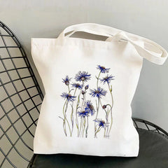 Watercolor Printed Tote Bag Harajuku Shopper Handbag Lady Canvas Bag