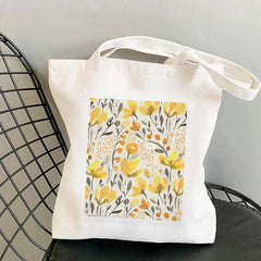 Watercolor Printed Tote Bag Harajuku Shopper Handbag Lady Canvas Bag