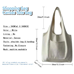 Zodiac Pattern Print Commuter Tote Bag Canvas Large Capacity