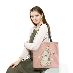 Rabbit Print Travel Shoulder Bag Eco-Friendly Women's Tote