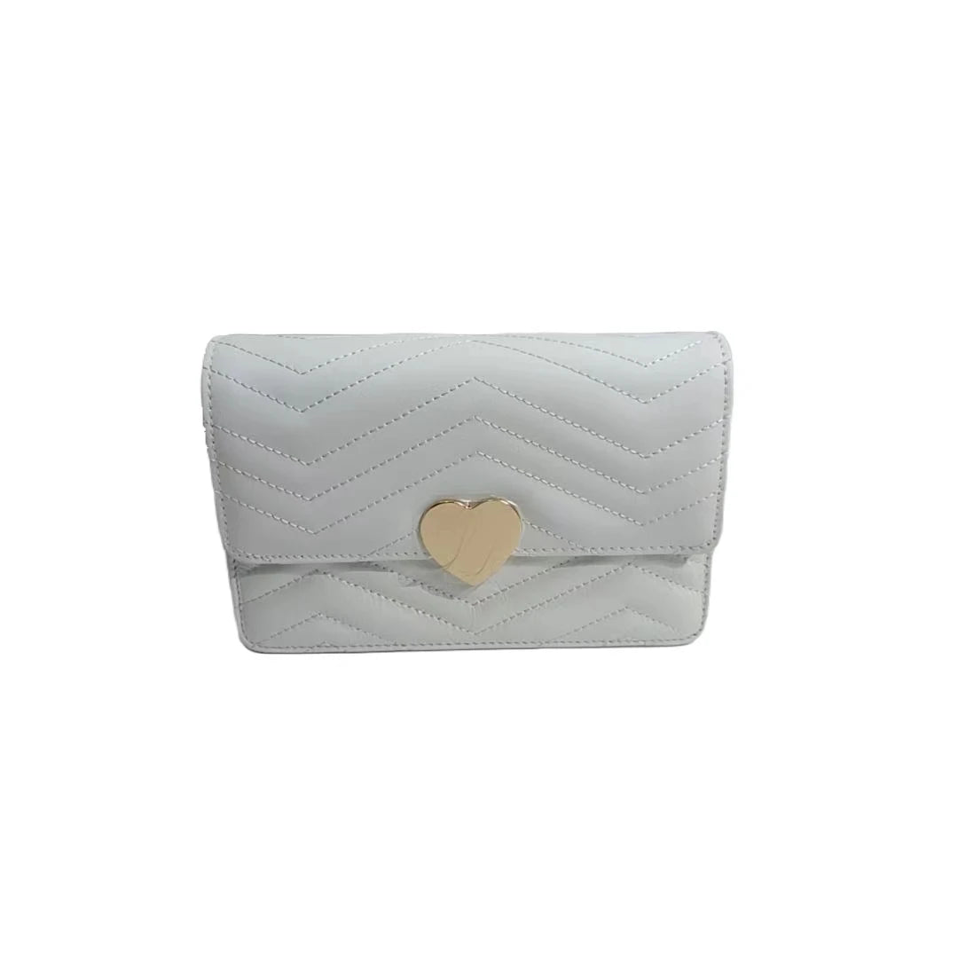 Leather Envelope Bag with Chain Strap for Women
