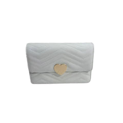 Leather Envelope Bag with Chain Strap for Women