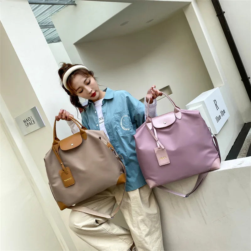 Women's Travel Handbag Sports Luggage Gym Shoulder Bag