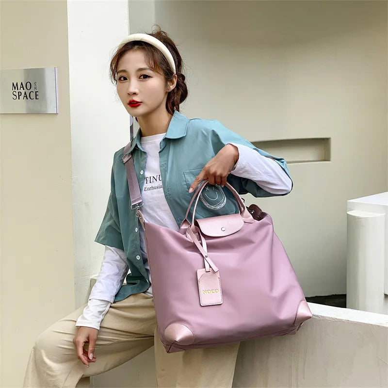 Women's Travel Handbag Sports Luggage Gym Shoulder Bag