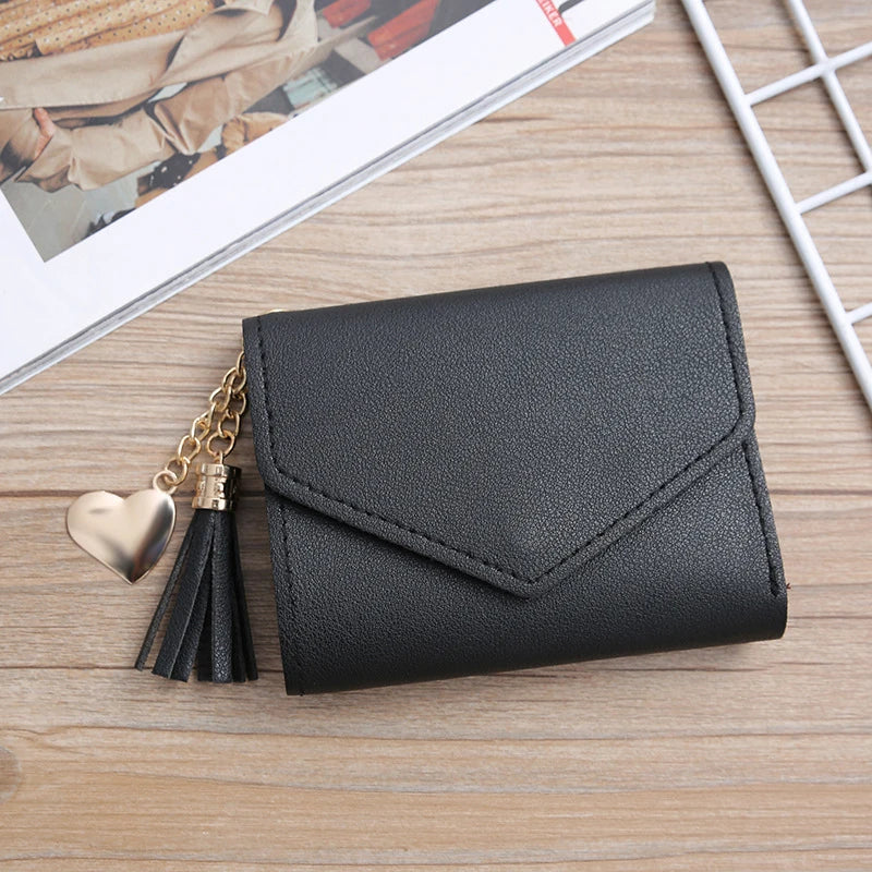 Short Tassel Wallet Women Purse Mini Wallets Students Purse