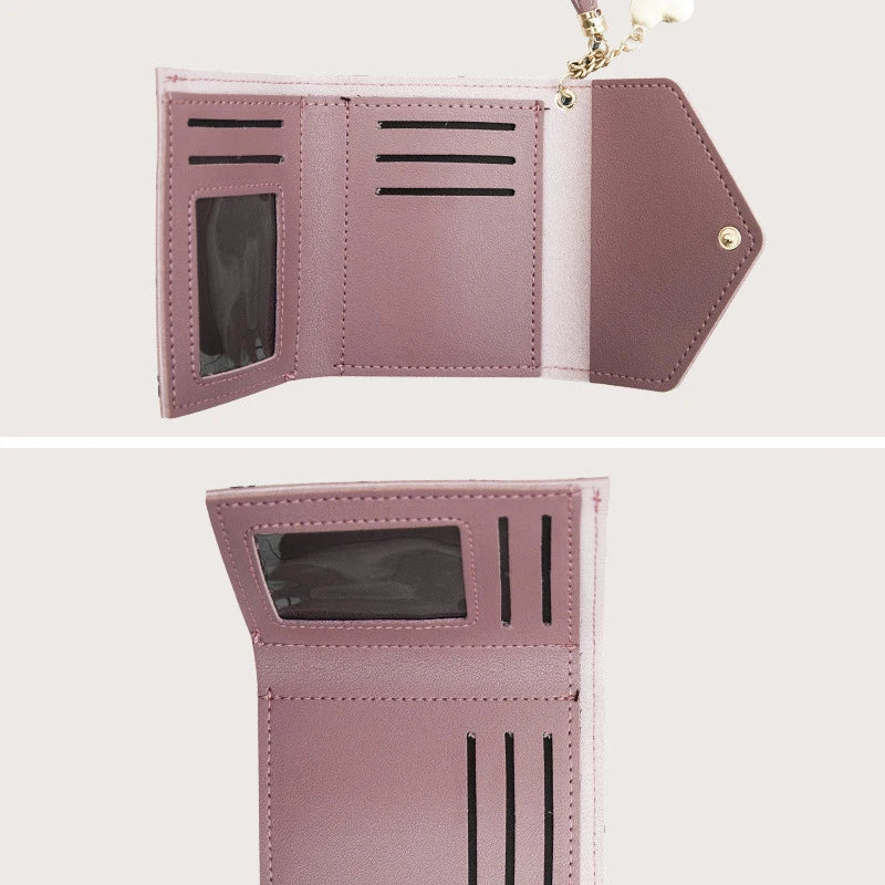 Short Tassel Wallet Women Purse Mini Wallets Students Purse