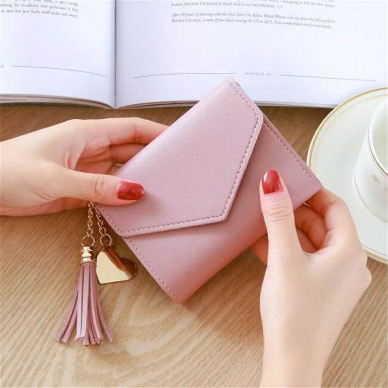 Short Tassel Wallet Mini Purse Female Lovely Purse