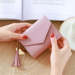 Short Tassel Wallet Mini Purse Female Lovely Purse