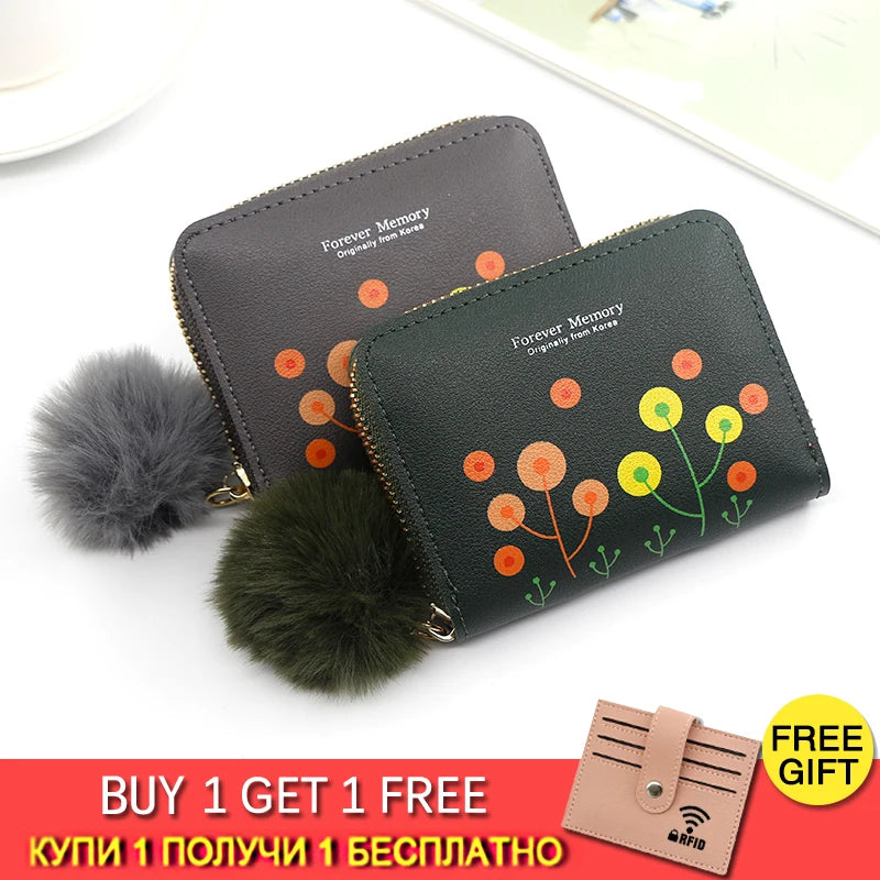 Women Wallets Tassel Hasp Coin Purse Card Holder Clutch Money Bag PU Leather Zip
