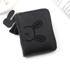 Short Women Wallets Tassel Hasp Coin Purse Card Holder Clutch Money Bag