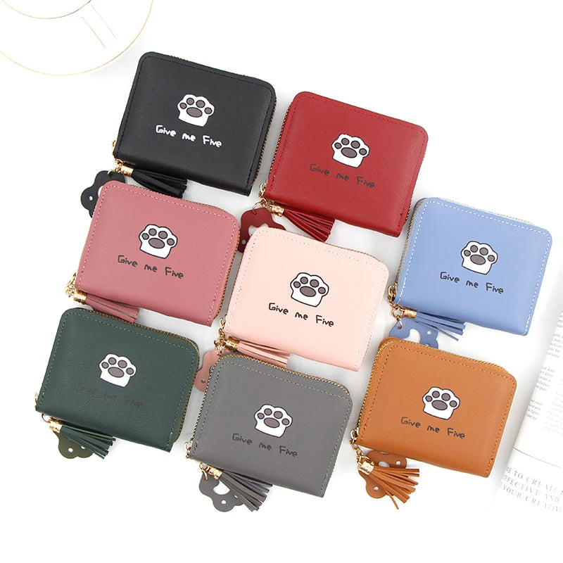 Women Wallet Love Tassel Hasp Coin Purse Card Holder Female Clutch Money Bag