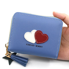 Women Wallets Tassel Hasp Coin Purse Card Holder Clutch Money Bag PU Leather