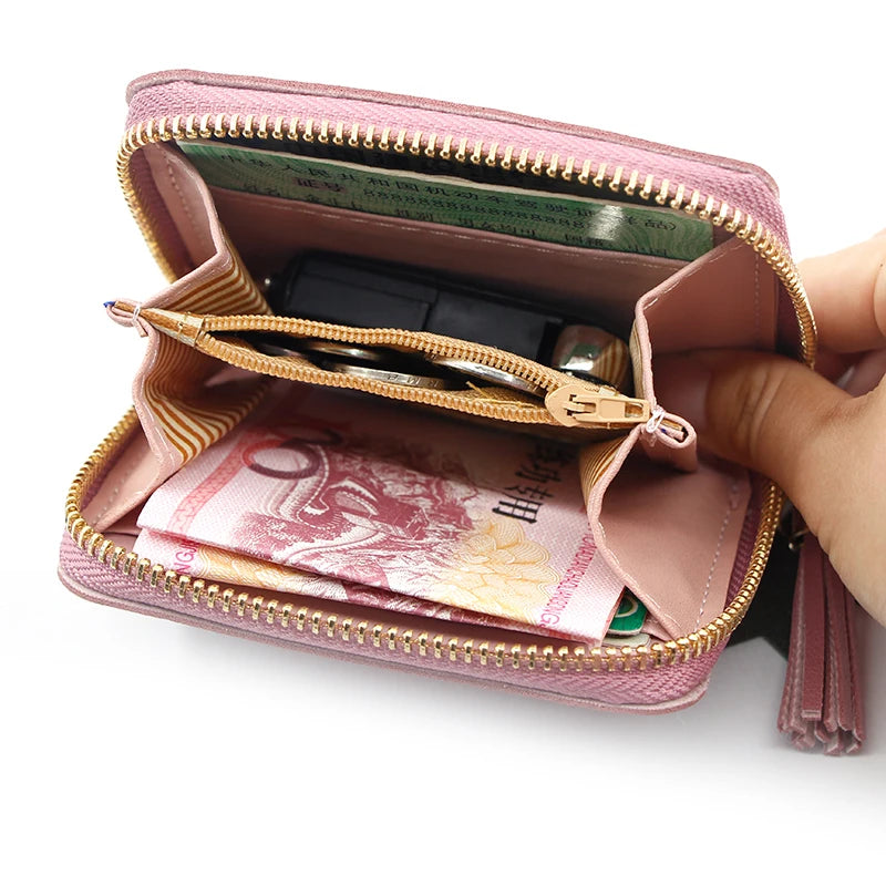 Women Wallets Tassel Hasp Coin Purse Card Holder Female Clutch Money Bag