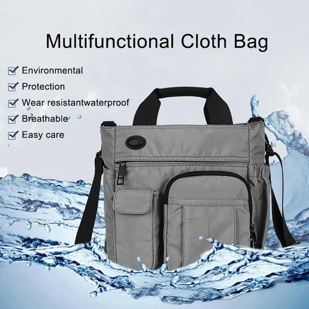 Men's Shoulder Bag Zipper Tote Briefcase Crossbody Laptop Bag