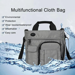 Men's Shoulder Bag Zipper Tote Briefcase Crossbody Laptop Bag