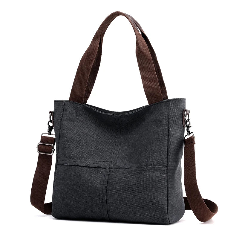 Canvas Shoulder Bag Casual Messenger Handbag