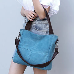 Canvas Shoulder Bag Casual Messenger Handbag