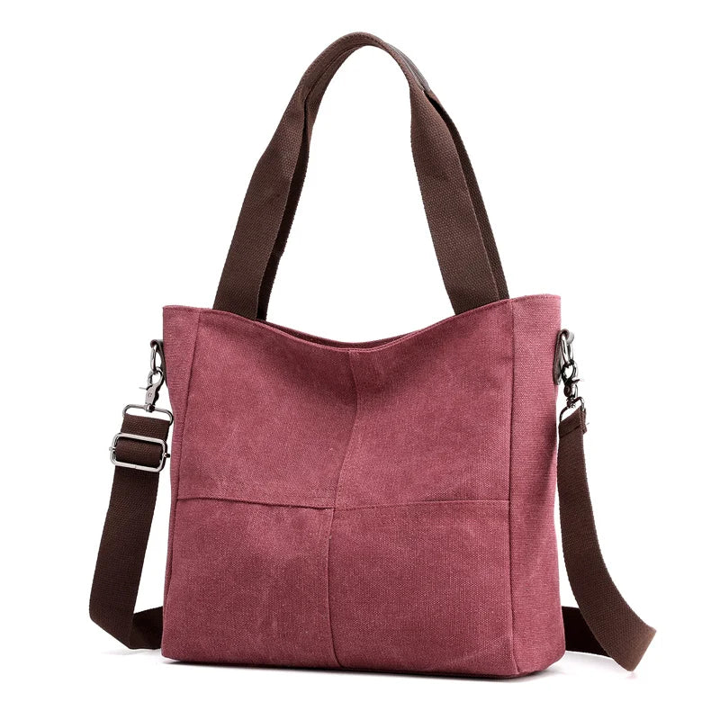 Canvas Shoulder Bag Casual Messenger Handbag